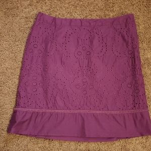 Lane Bryant Eyelet Skirt